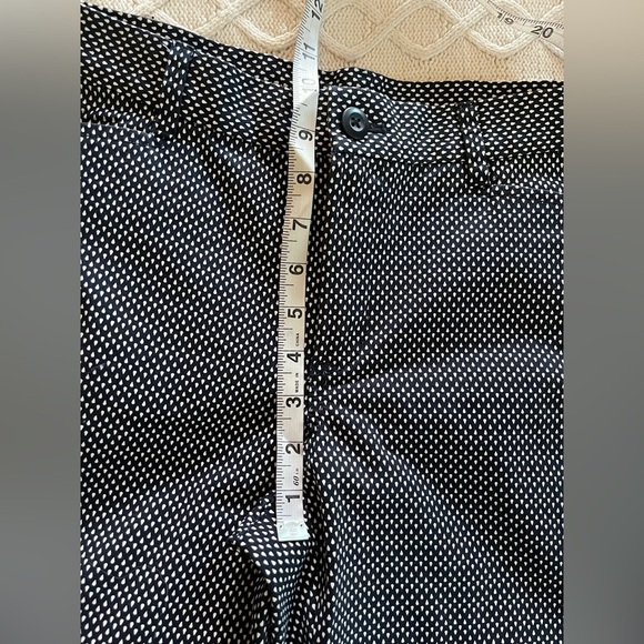 GAP Khaki Navy and White Patterned Pants Slim City Style Women’s Size 8, Ankle - Picture 16 of 16